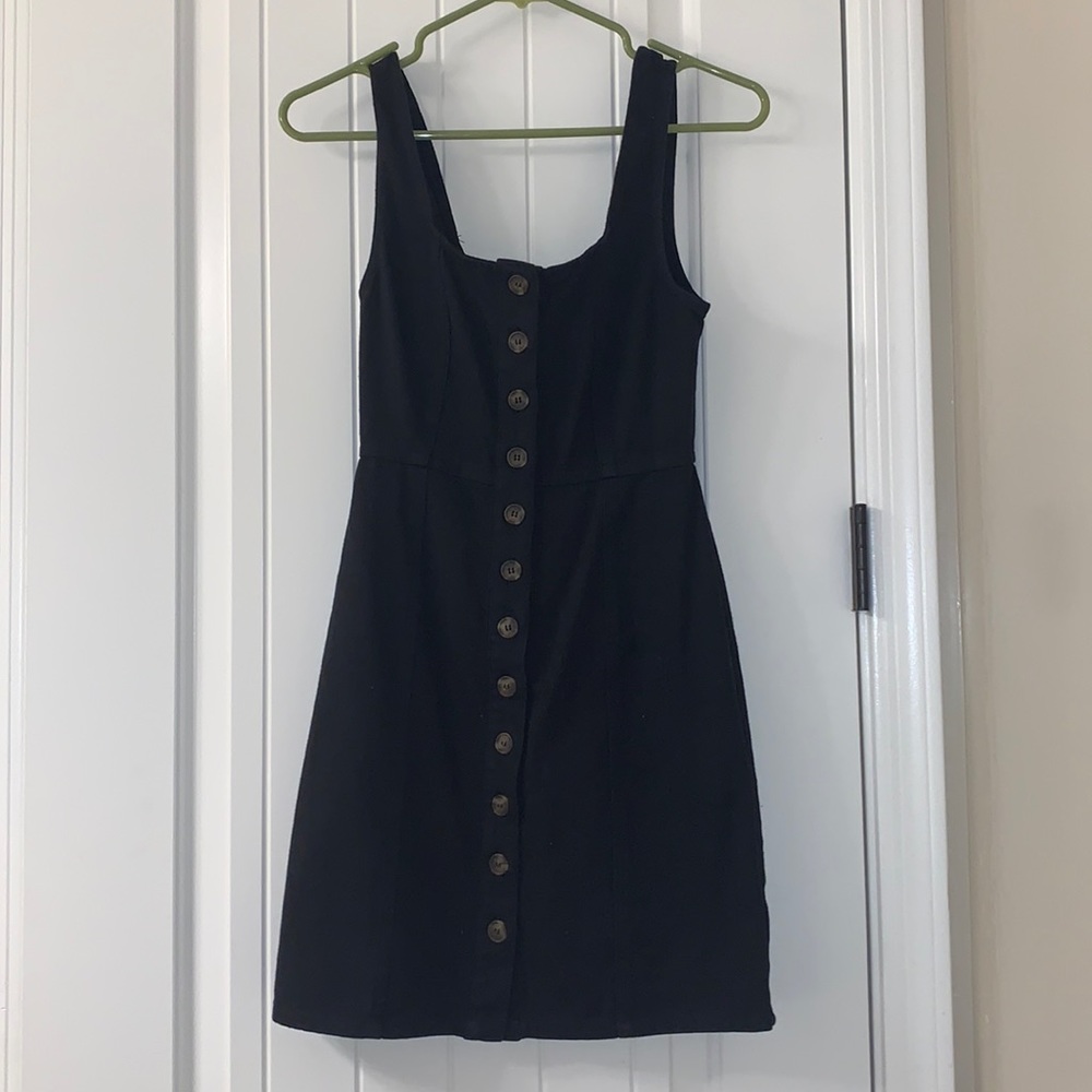 Tillys black dress with buttons.